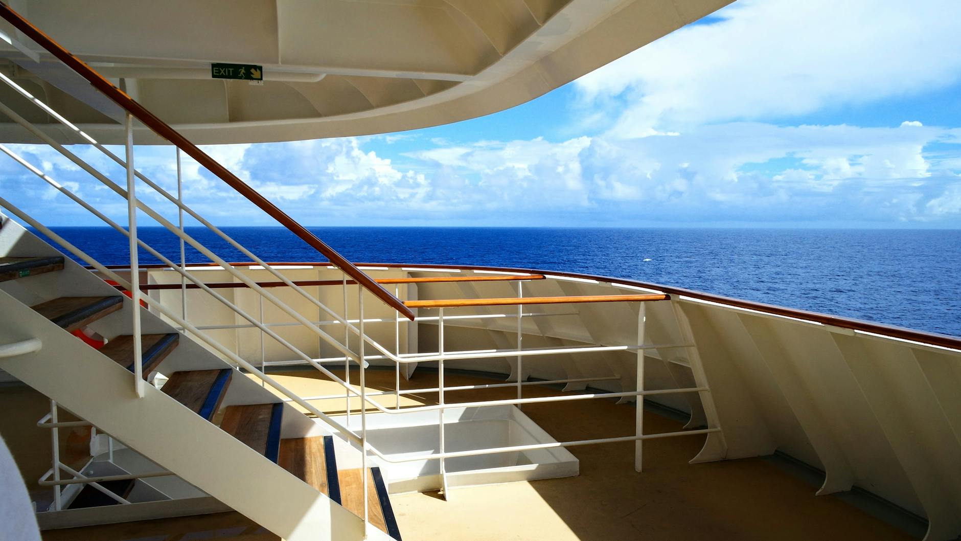 Cruise balcony ocean view
